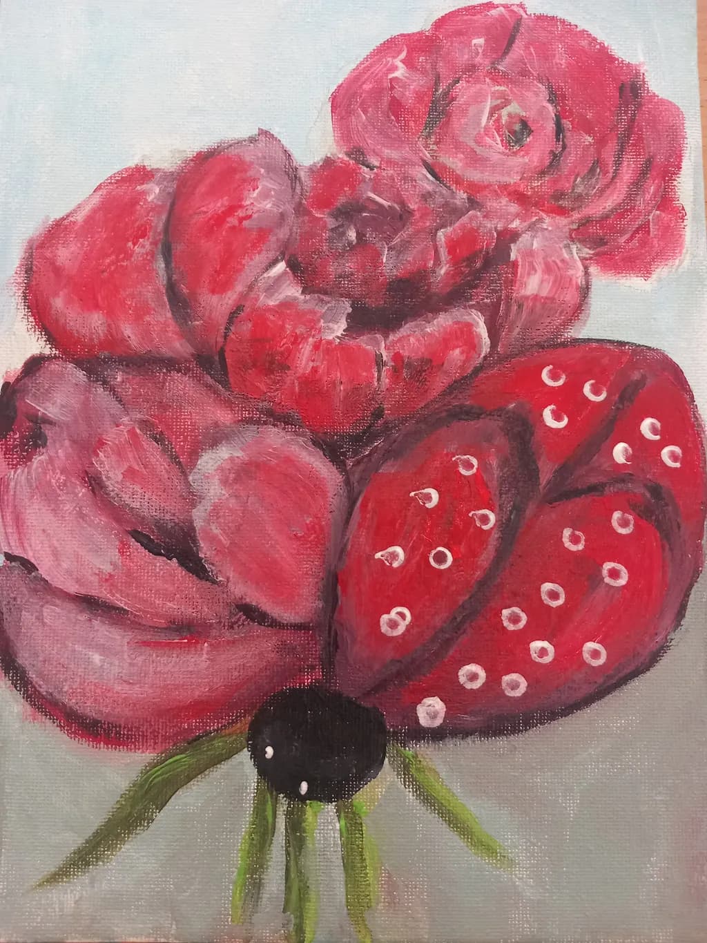 Vibrant Blossoms: An Abstract Celebration of Red Flowers