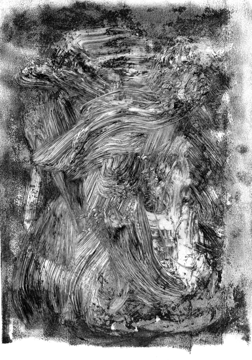Whispers of Chaos: A Dance in Monochrome Textures