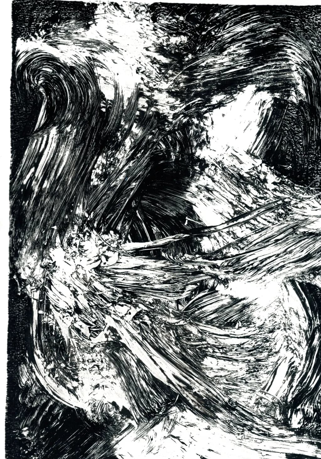 Whispers of Chaos: A Dance in Black and White