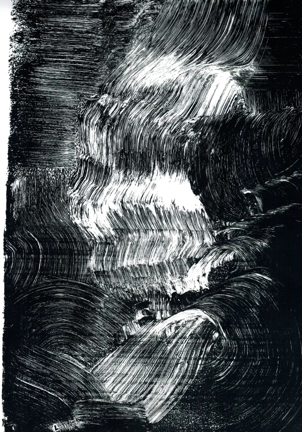 Whispers of the Abyss: A Dance of Light and Shadow in Monochrome Elegance