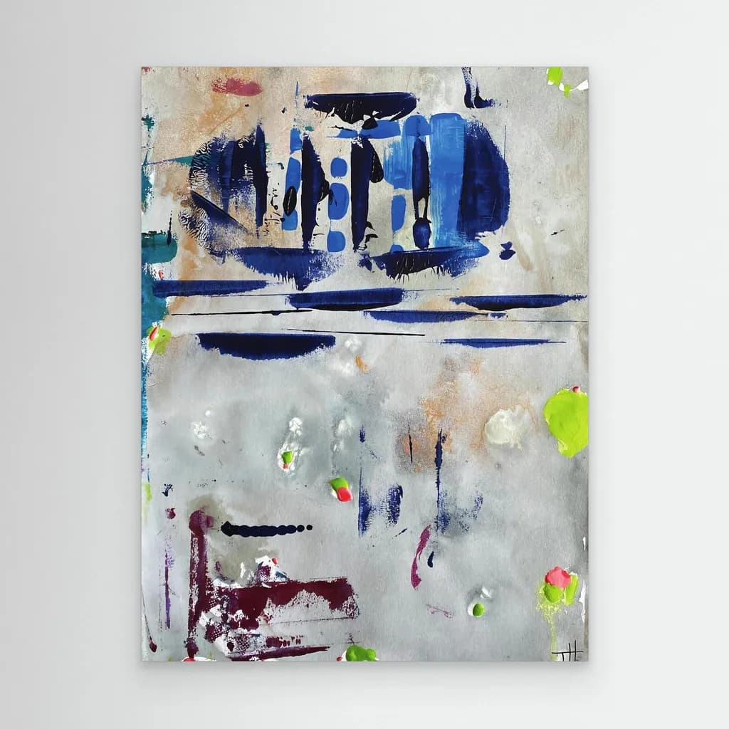 Vibrant Echoes: An Abstract Journey Through Color and Form