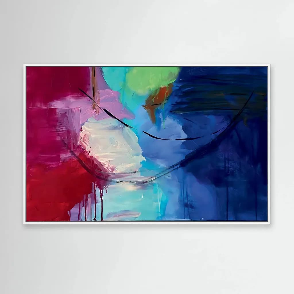 Vibrant Fluidity: An Abstract Expression of Color and Emotion