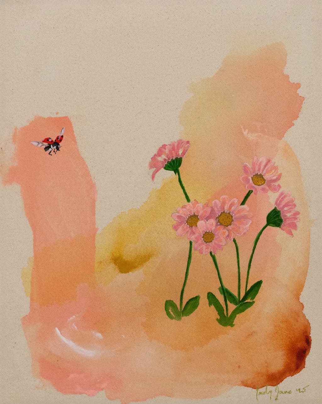 Whispers of Spring: A Dance of Pink Blooms and Gentle Bees