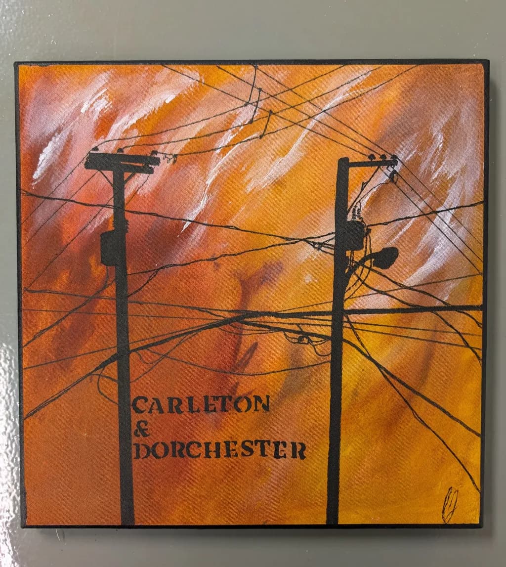 Urban Sunset Silhouettes: Carleton & Dorchester in Abstract Lines