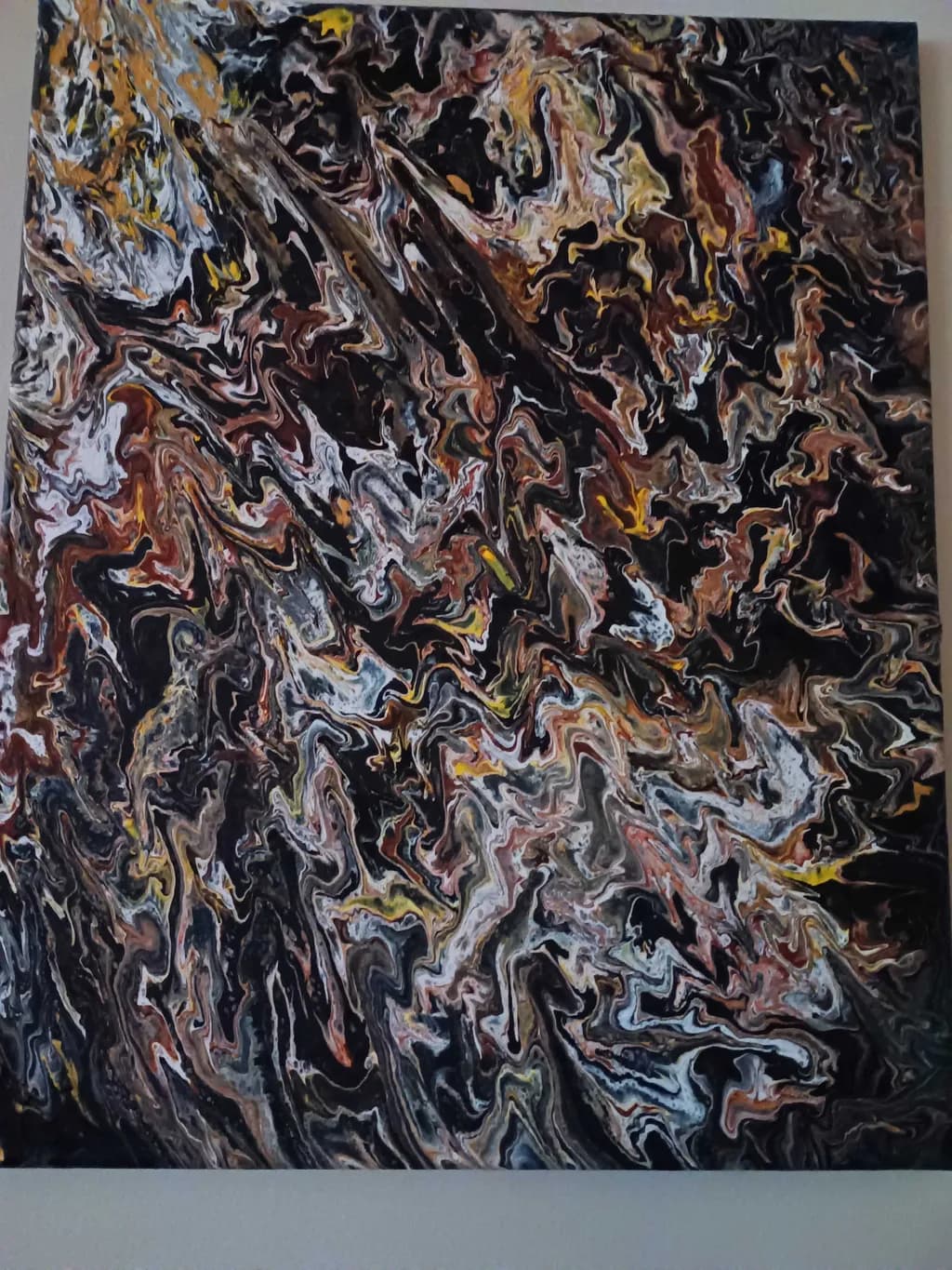 Whispers of Chaos: A Dance of Color and Form in Abstract Expressionism