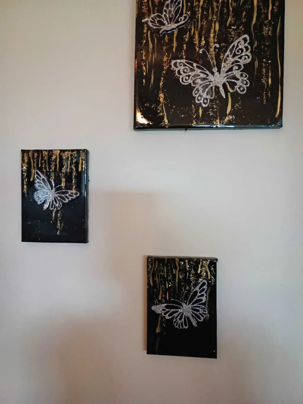 Whispers of Transformation: Elegant Butterflies Amidst Golden Shadows