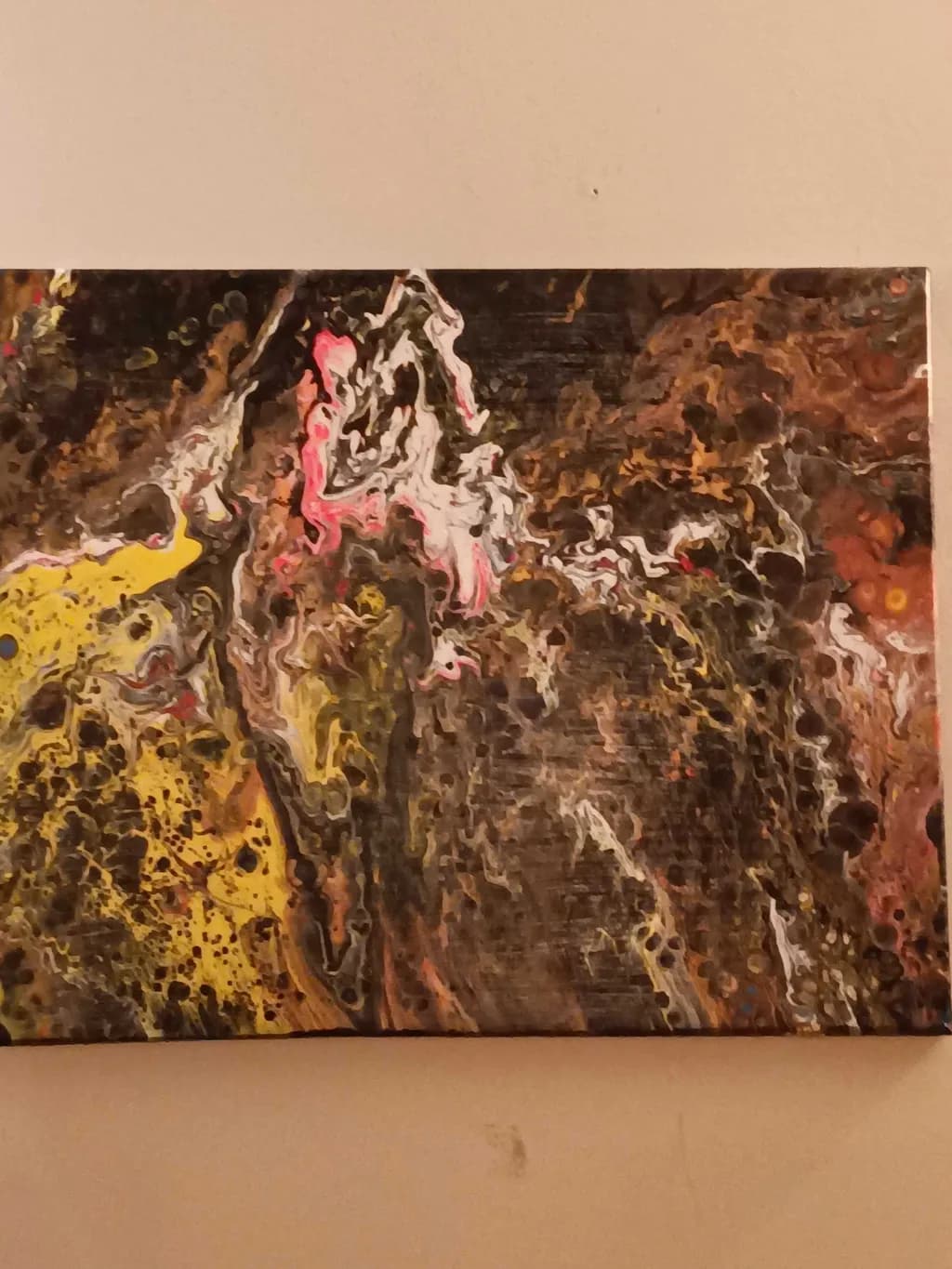Vibrant Fluidity: An Abstract Dance of Color and Texture