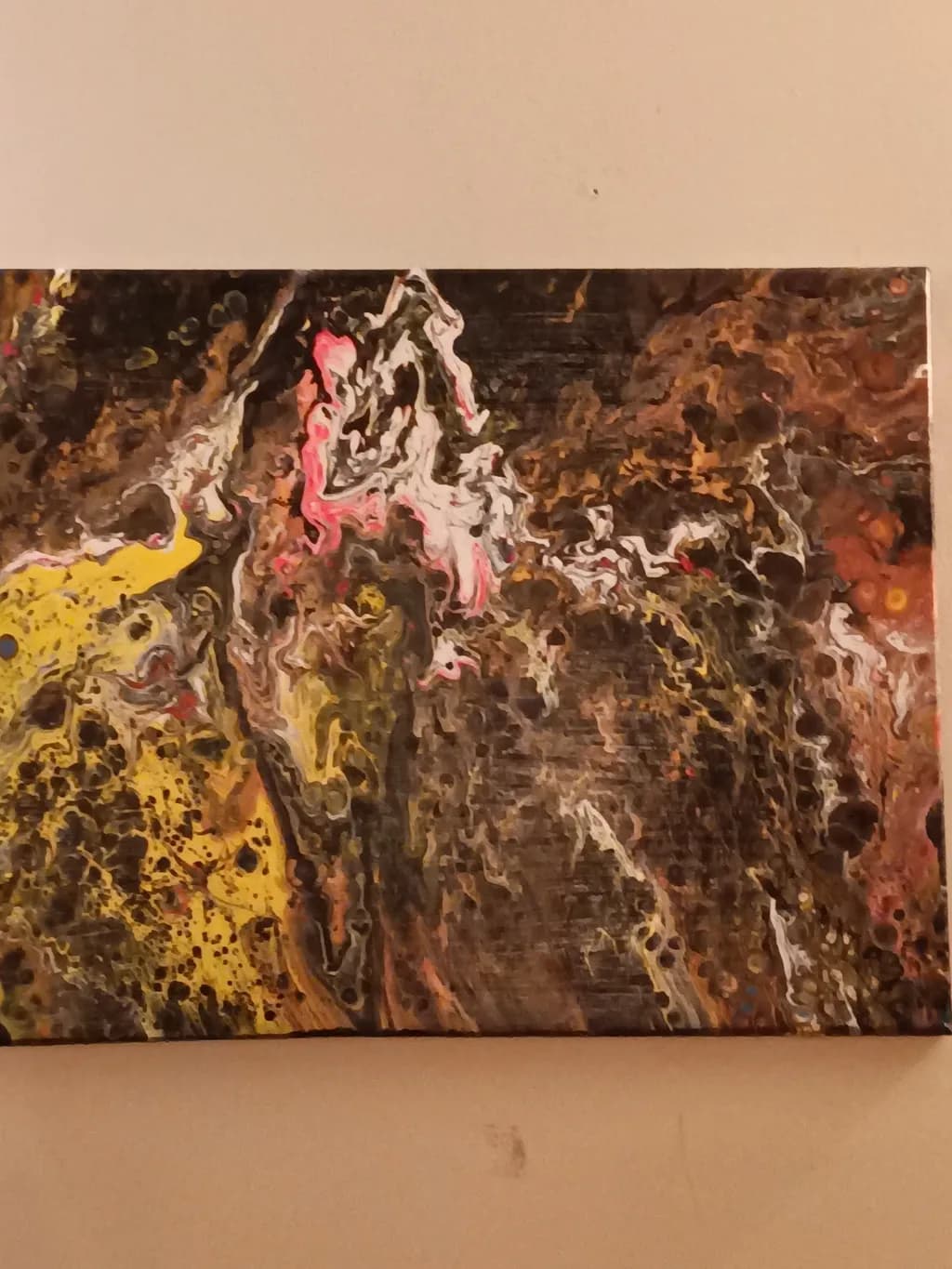Whispers of Chaos: A Dance of Earthy Hues and Vibrant Swirls