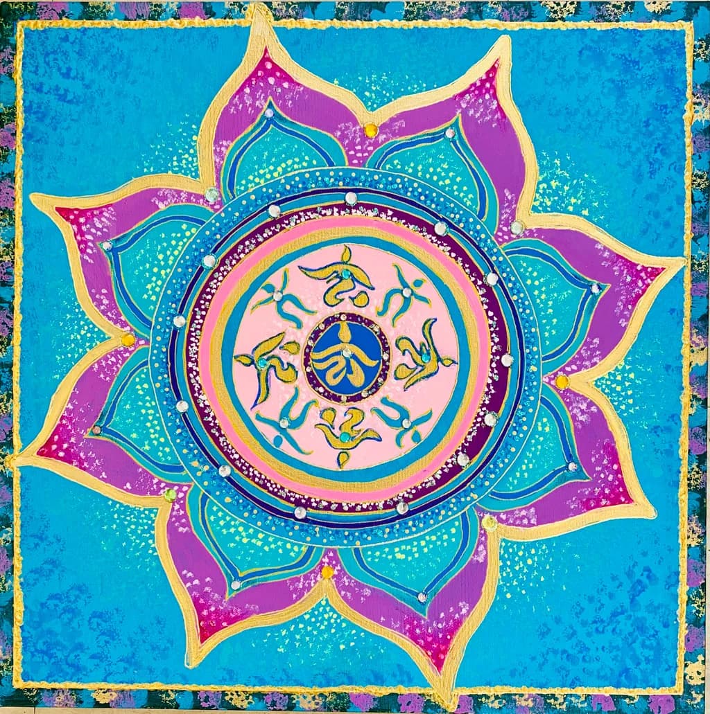Turquoise Harmony Mandala
