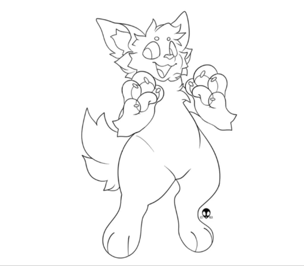 Whimsical Playful Pup: A Cute Cartoon Character Illustration