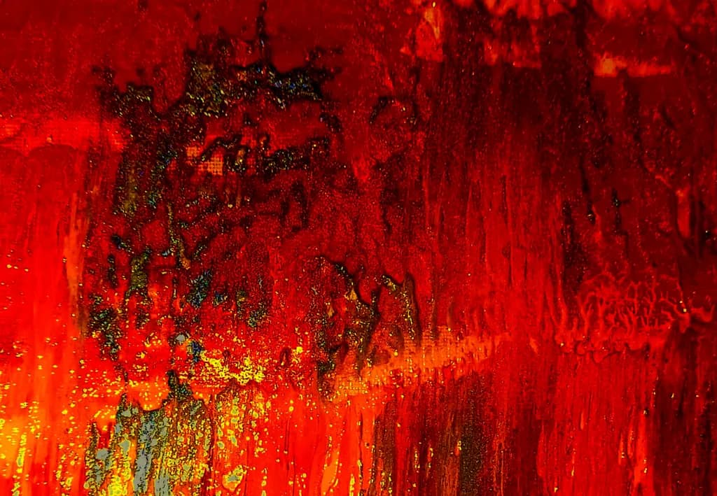 Crimson Cascade: A Dance of Light and Shadow in Abstract Expressionism