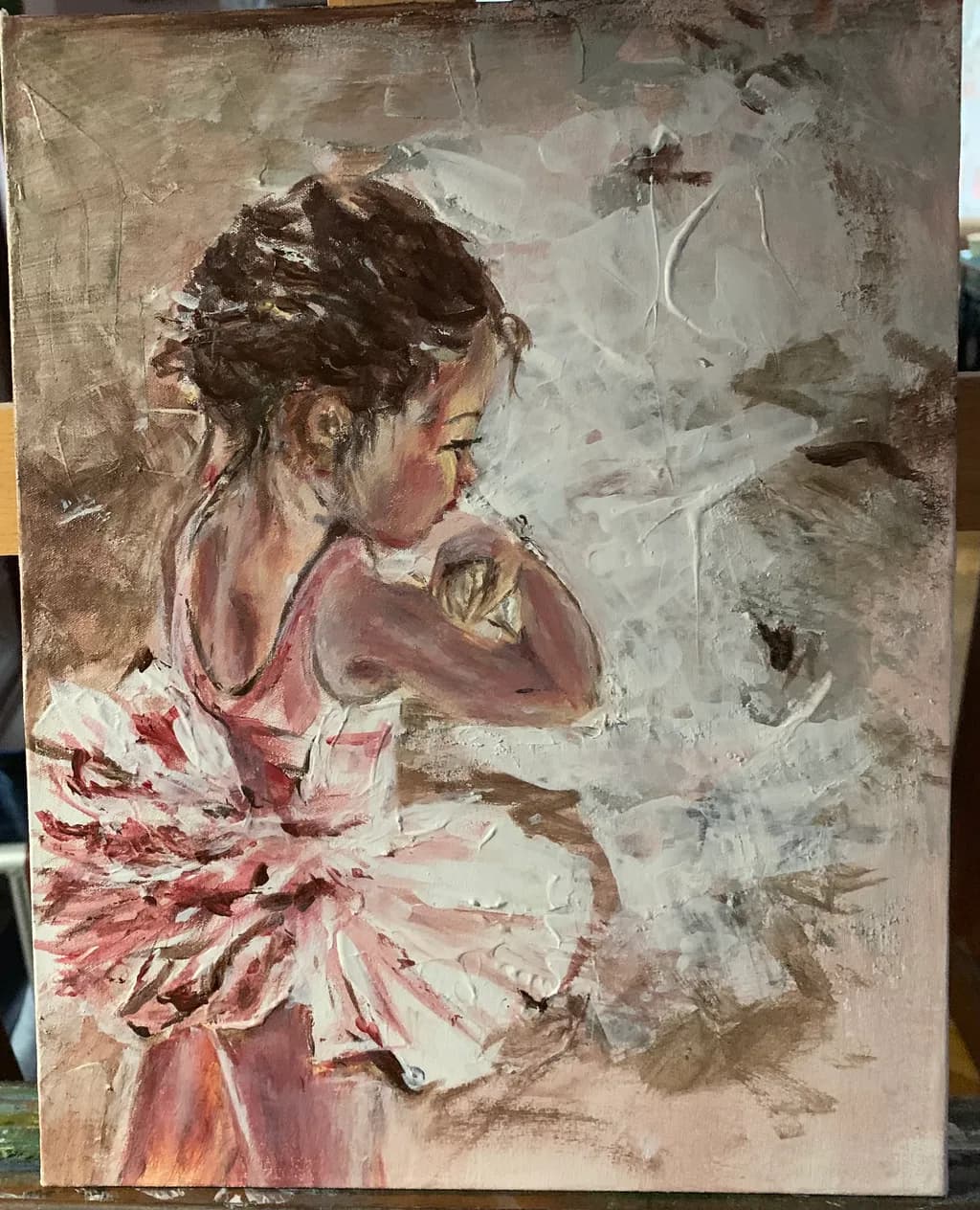 Whispers of Grace: A Ballet Dancer's Portrait in Soft Hues
