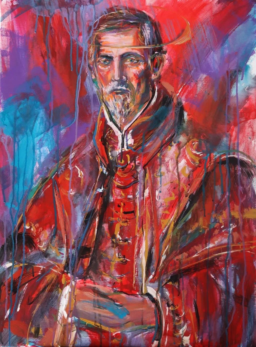 Vibrant Legacy: A Modern Interpretation of Historical Portraiture