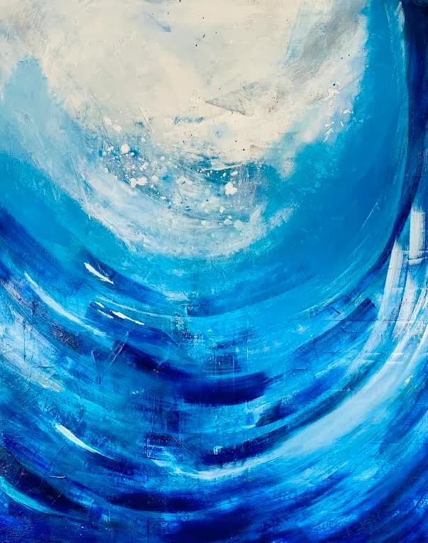 Ethereal Waves: A Journey Through Tranquil Blues