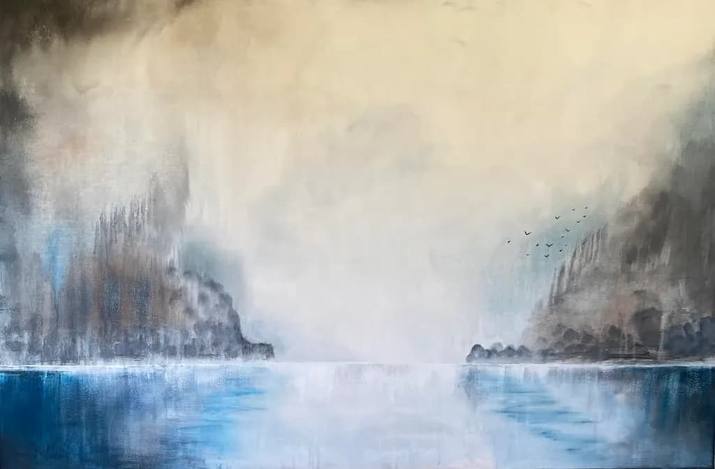 Whispers of Serenity: A Tranquil Journey Through Misty Waters and Silent Shores