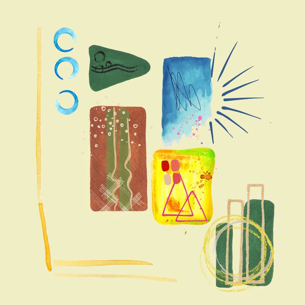 Vibrant Harmony: An Abstract Exploration of Color and Shape