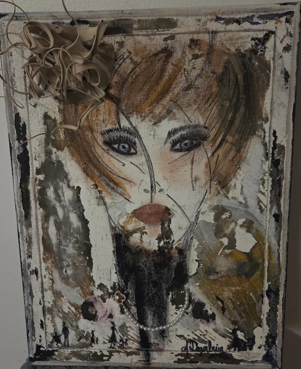 Whispers of Expression: An Abstract Portrait of Creativity and Texture
