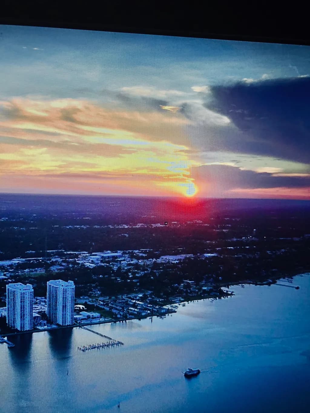 Sunset Over Waterfront City
