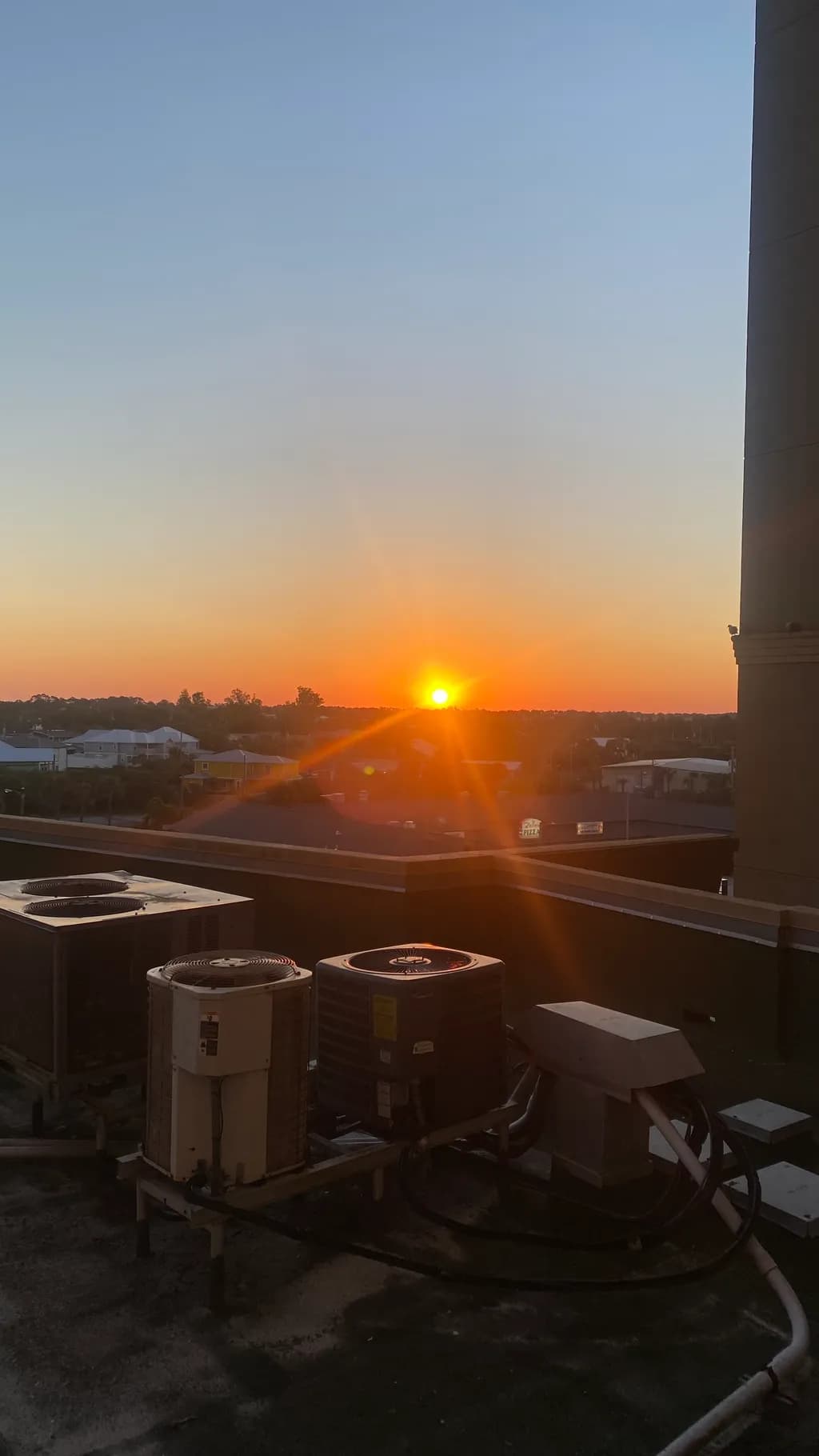 Urban Serenity: A Sunset Over Rooftops