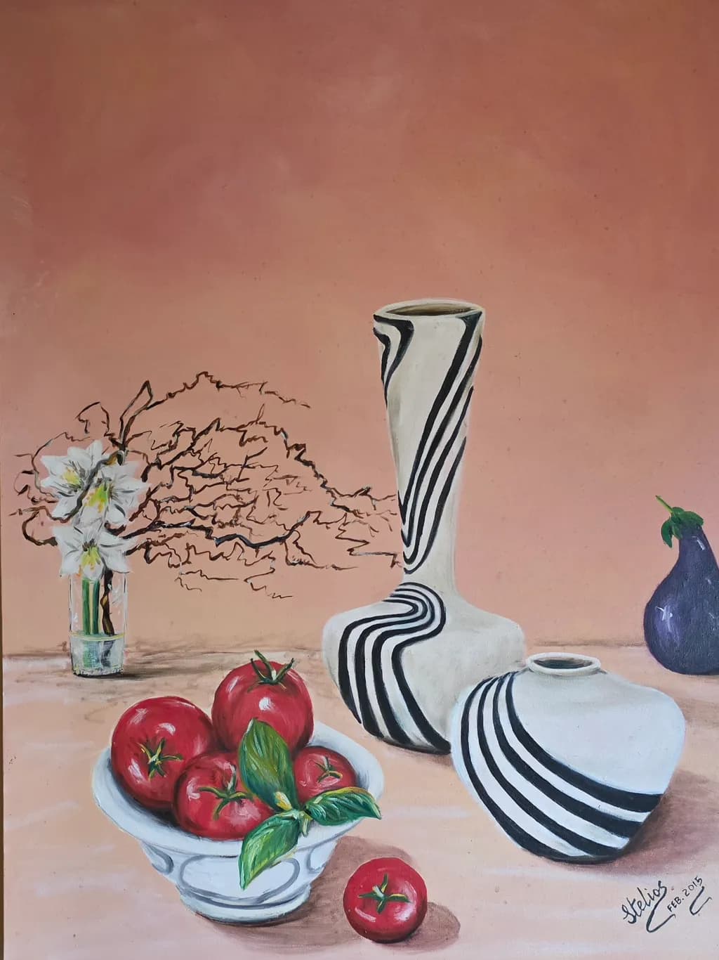 Striped Vessels and Tomatoes