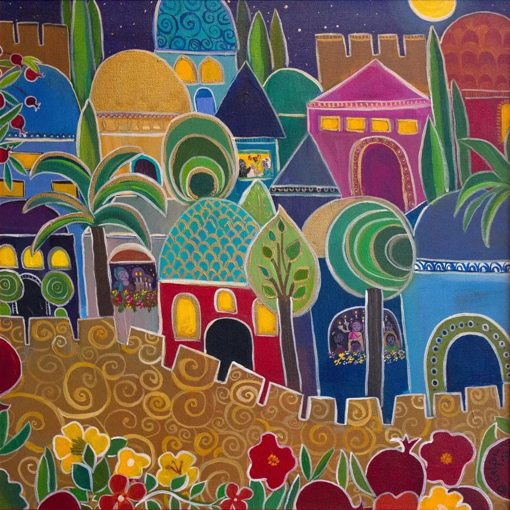 Colorful Village Night