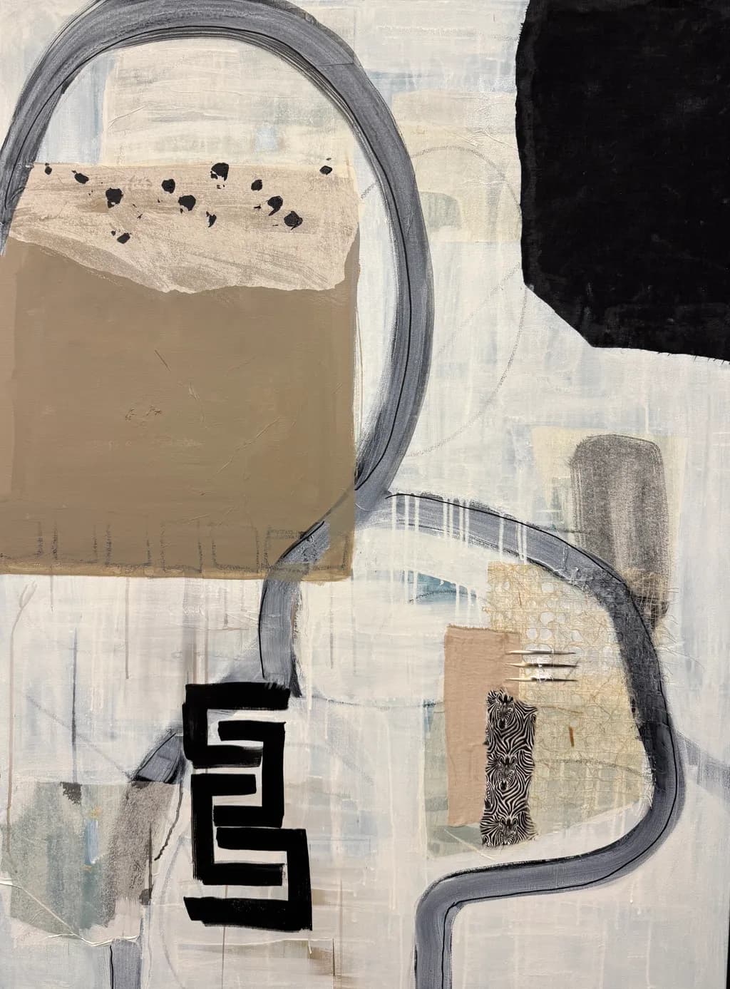 Abstract Harmony: A Journey Through Shapes and Textures in Neutral Tones