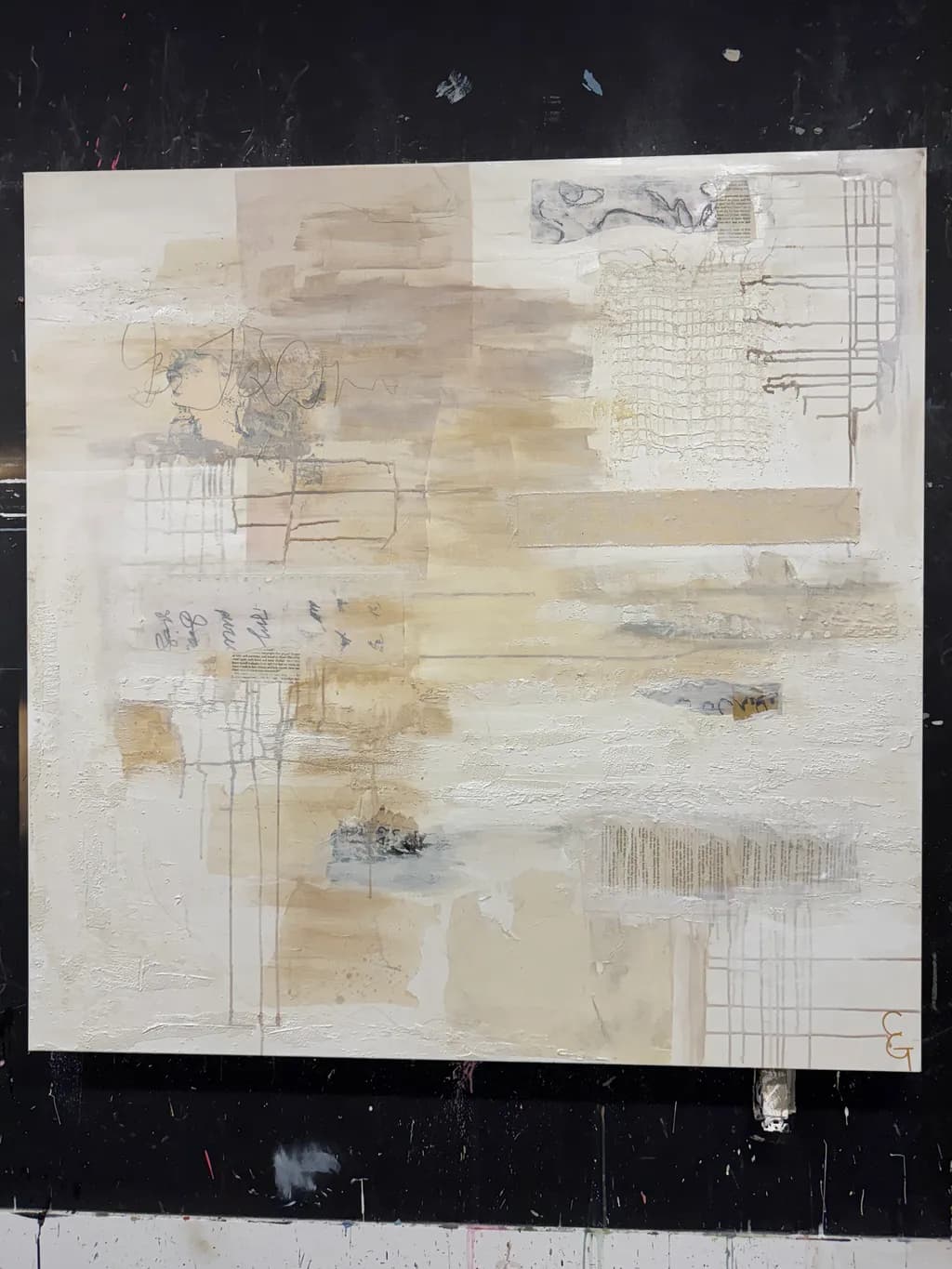 Whispers of Neutrality: An Abstract Exploration of Texture and Composition