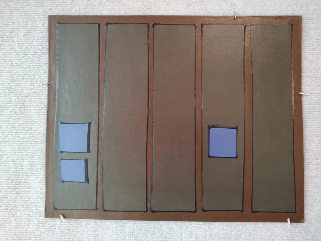 Blue and Brown Rectangles