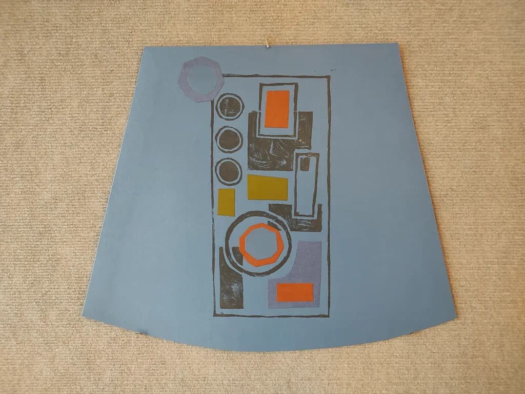 Geometric Abstraction on Blue