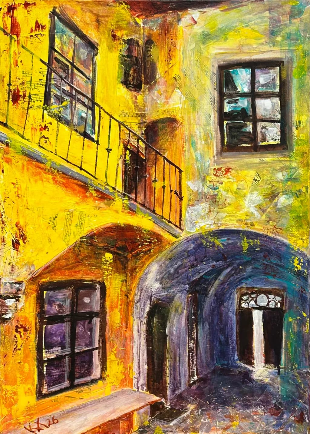 Sunlit Courtyard