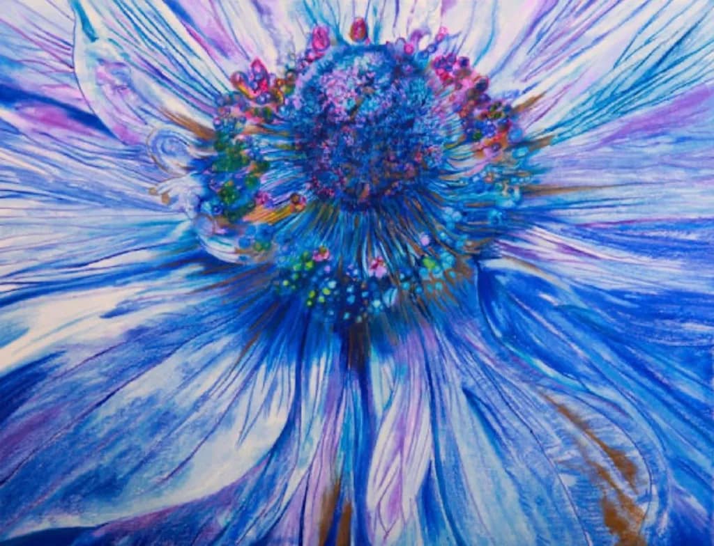 Blue Bloom Abstract