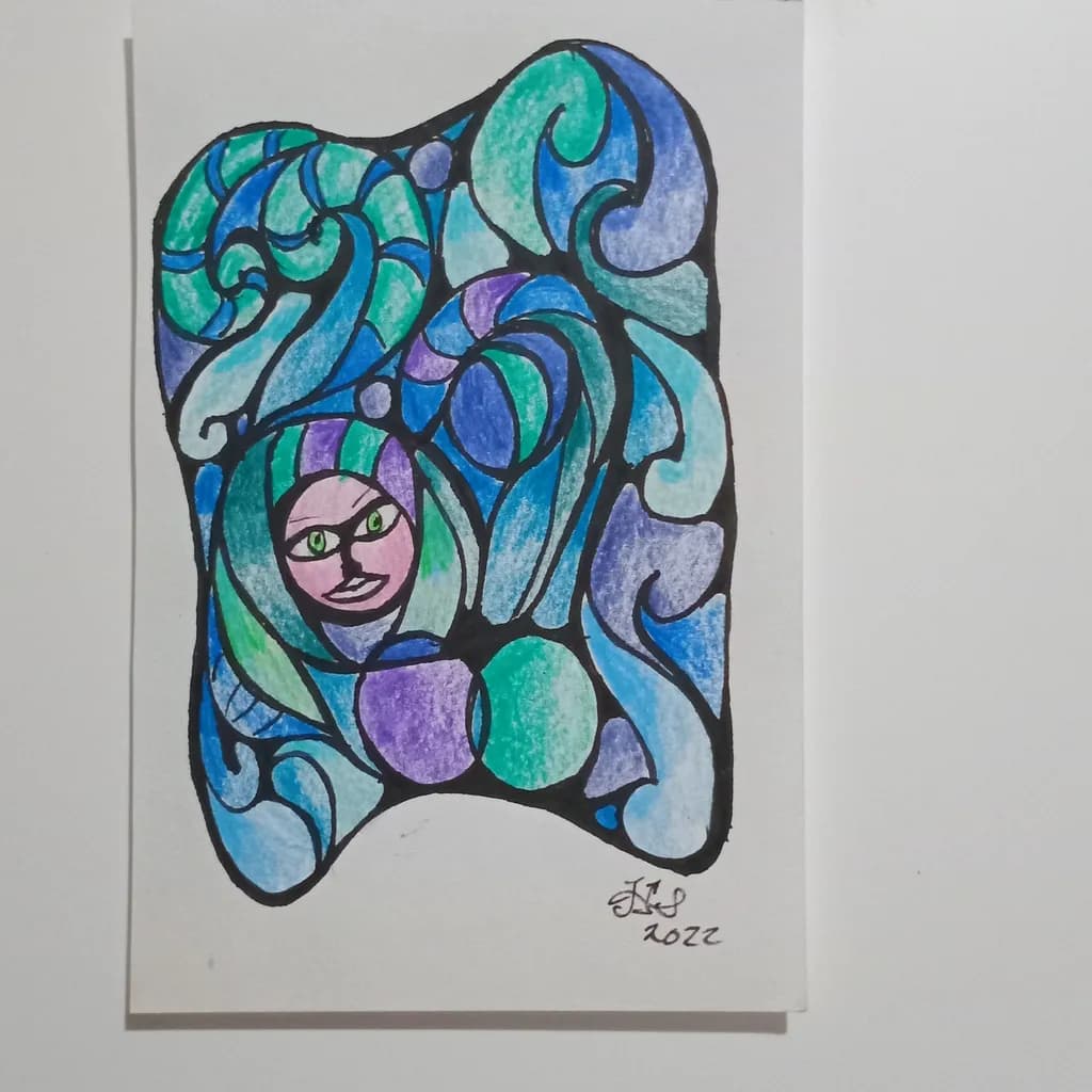 Whimsical Waves: A Colorful Journey Through Abstract Expressionism