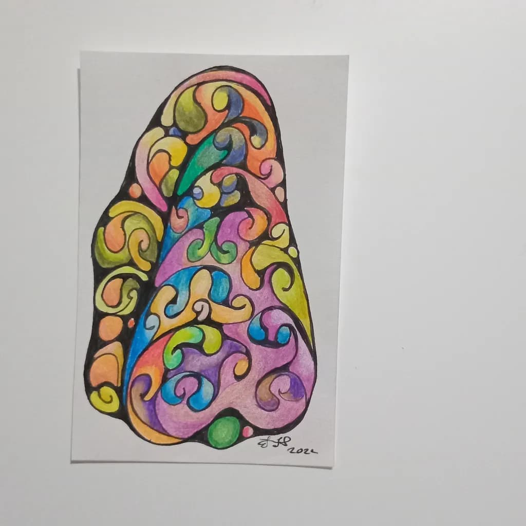 Whimsical Swirls: A Vibrant Journey Through Color and Form