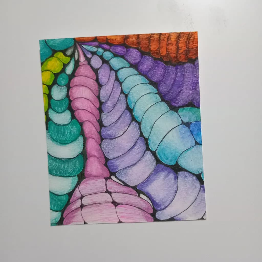 Vibrant Spiral Symphony: A Colorful Journey Through Abstract Patterns