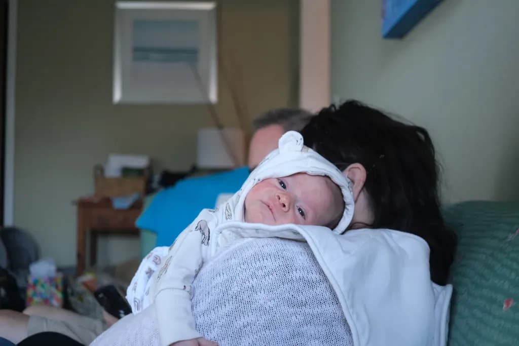 Tender Moments: A Serene Embrace of Motherhood and Innocence