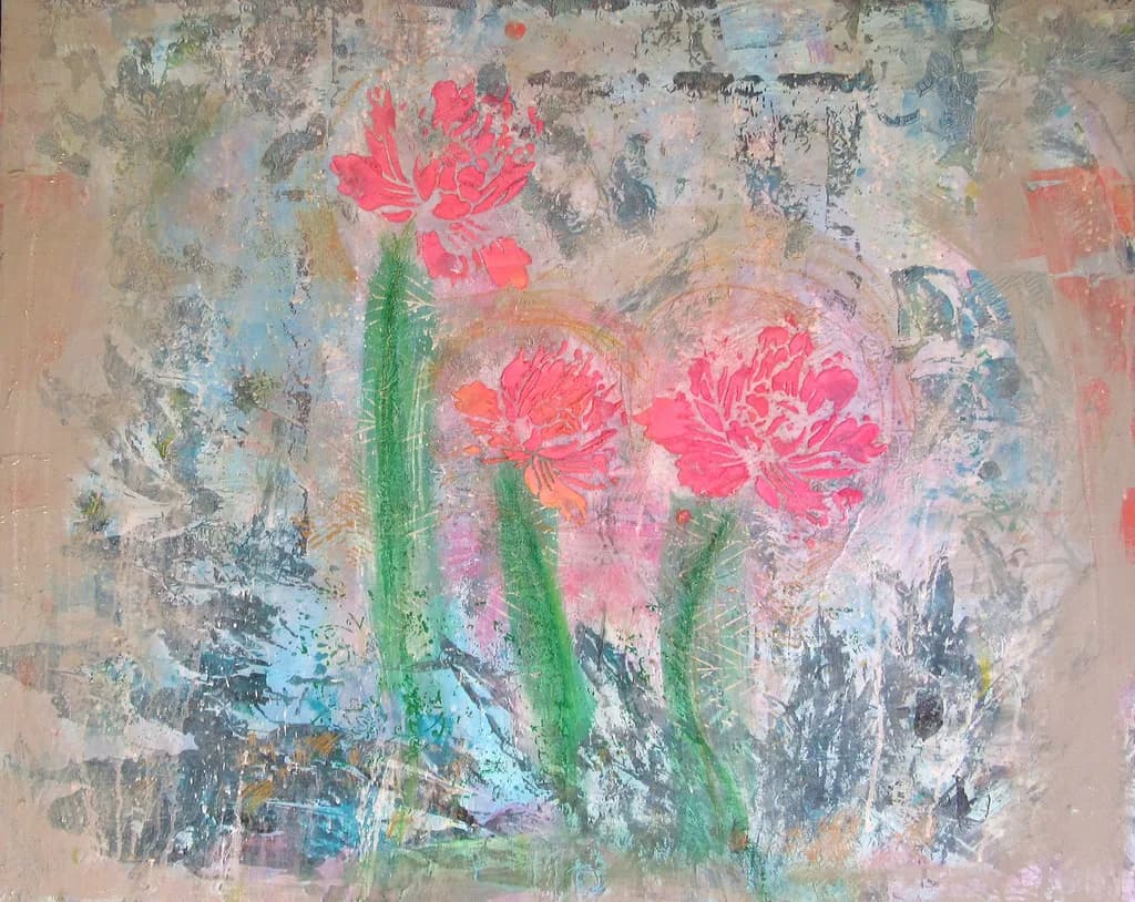 Textured Pink Blooms
