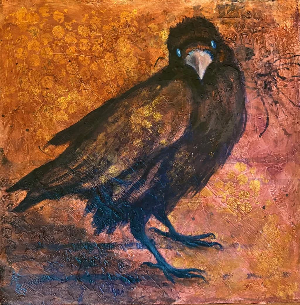 Textured Crow Blues