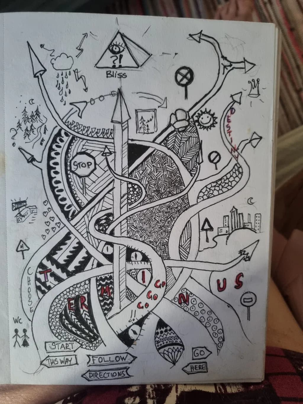 Navigating the Labyrinth of Choices: A Journey Through Directions and Destinies