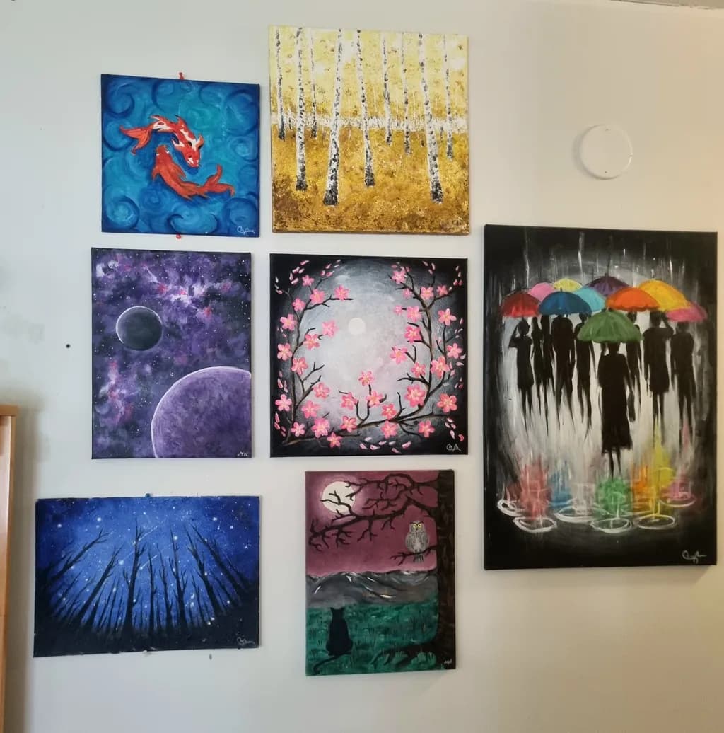 Whimsical Worlds: A Vibrant Collection of Nature, Fantasy, and Emotion in Art