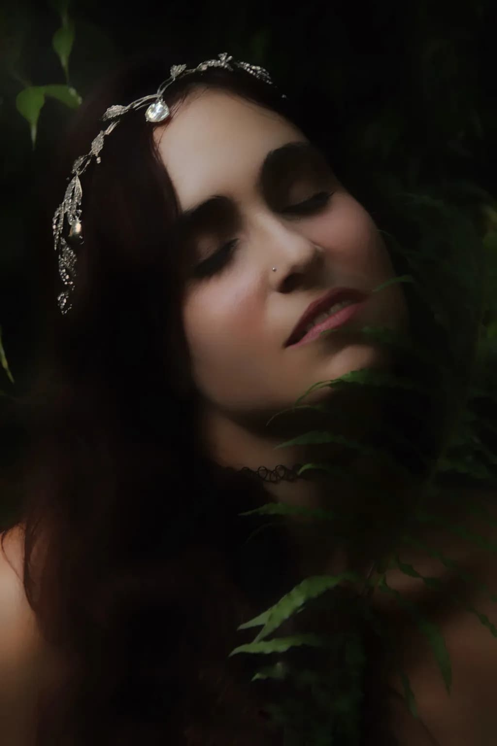Fern-Crowned Portrait