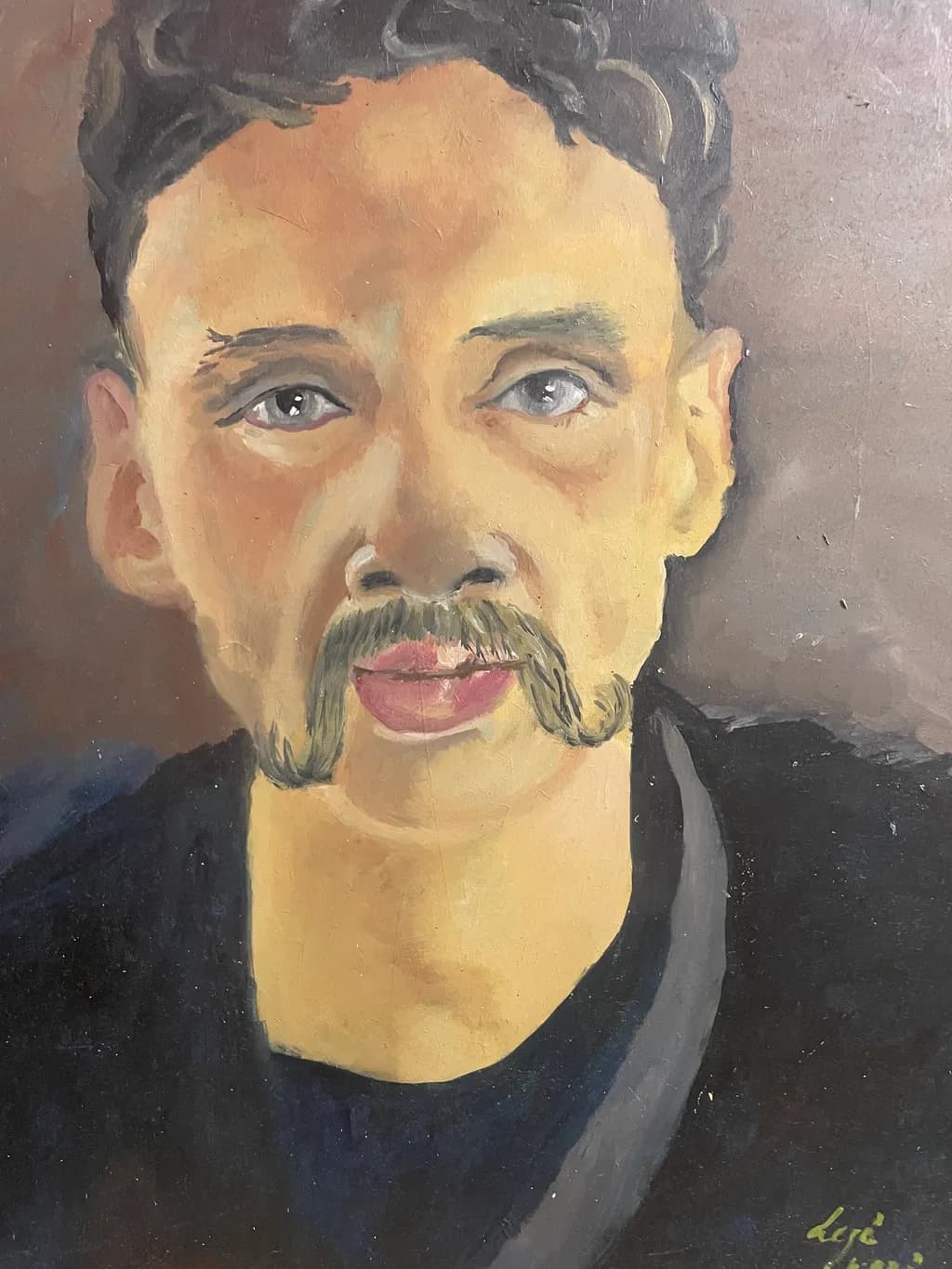 Captivating Gaze: A Realistic Portrait of Expression and Color