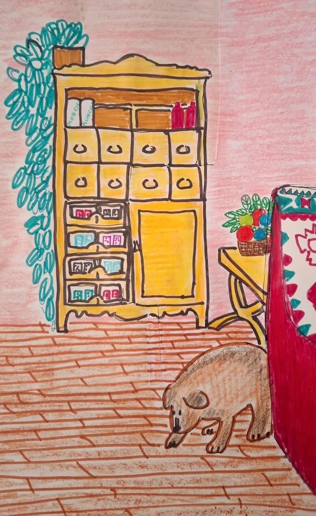 Cozy Room with Dog