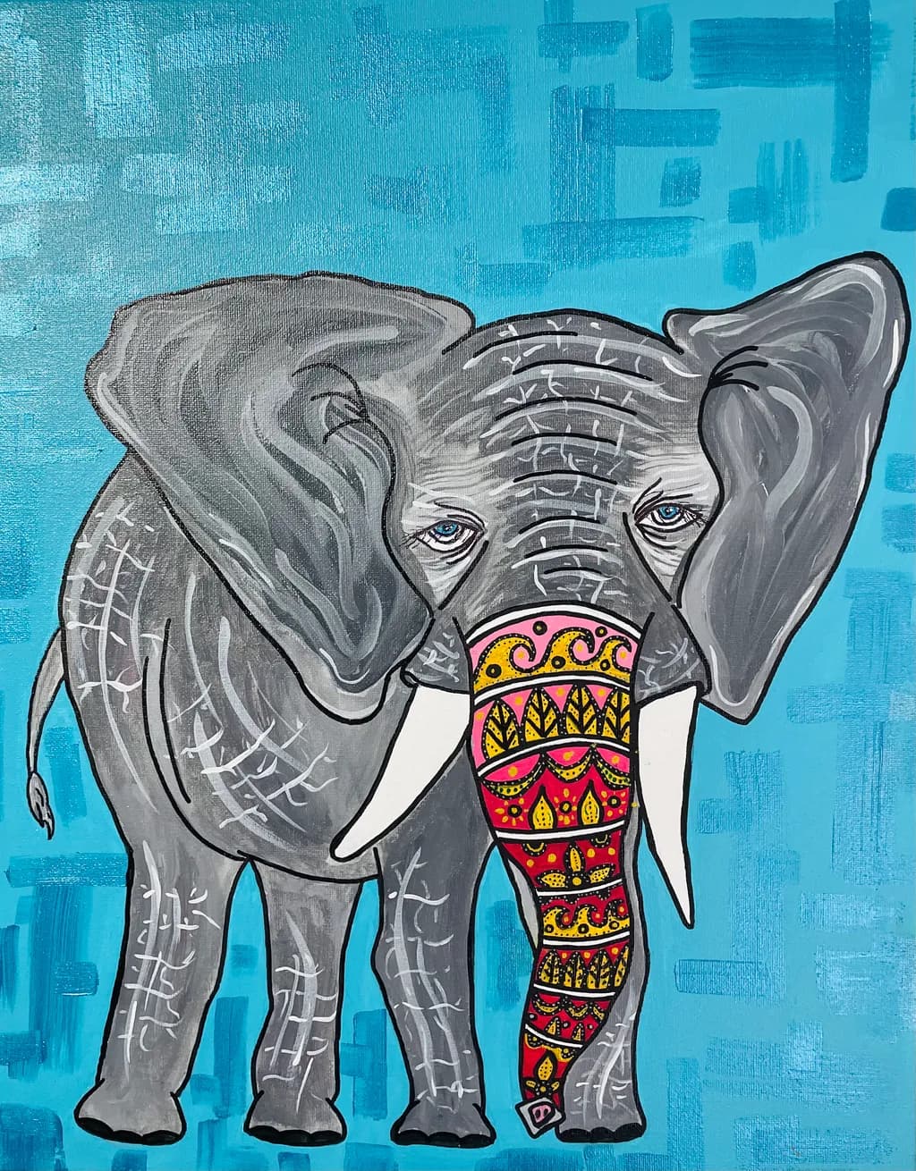 Majestic Elephant: A Vibrant Tribute to Nature's Gentle Giant