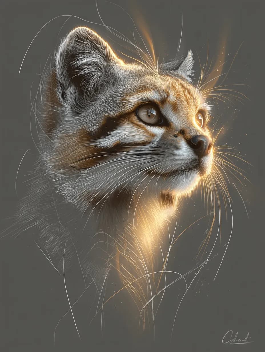 Curious Feline Glow