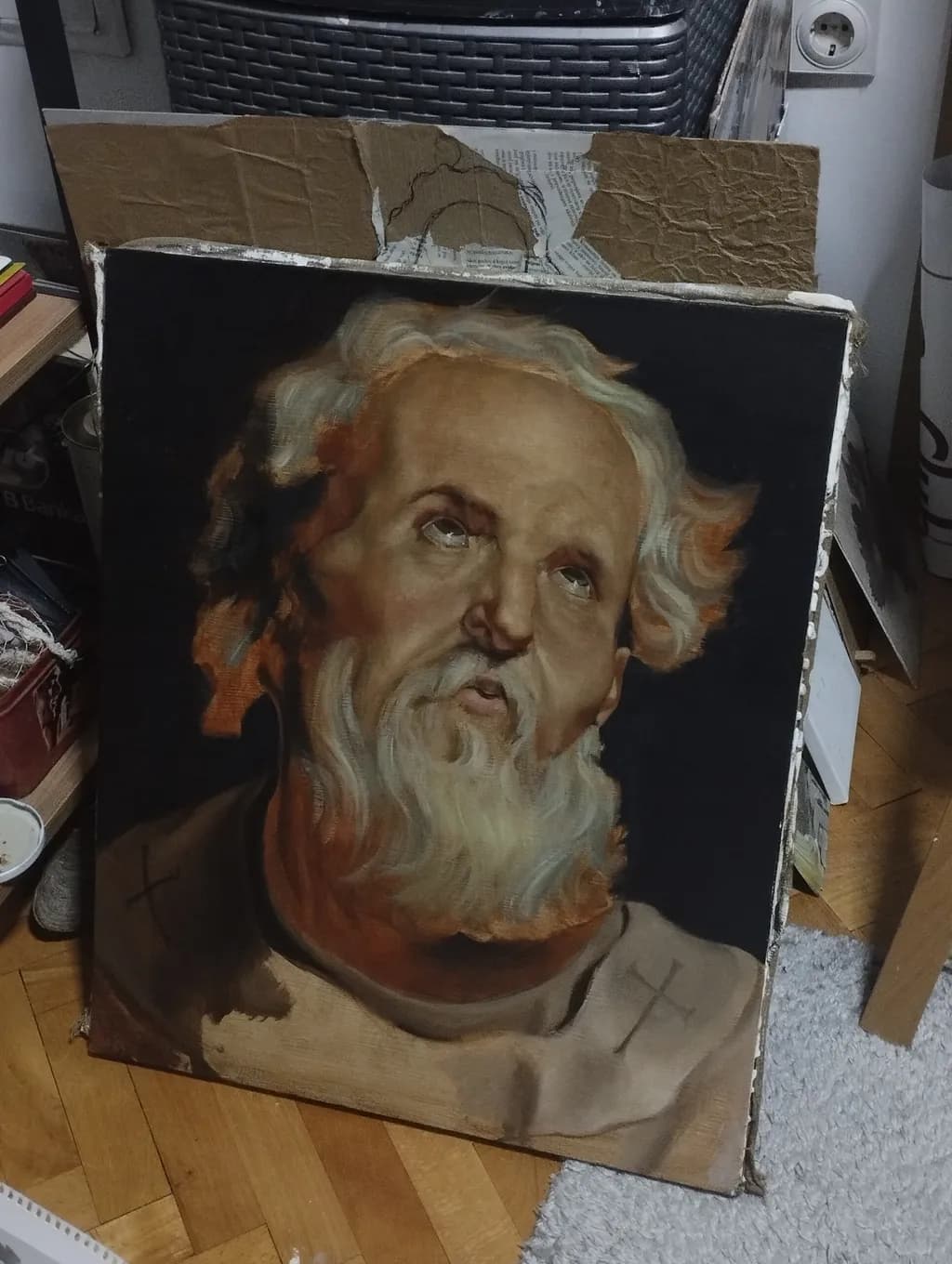 Whispers of Wisdom: A Portrait of Contemplation and Grace