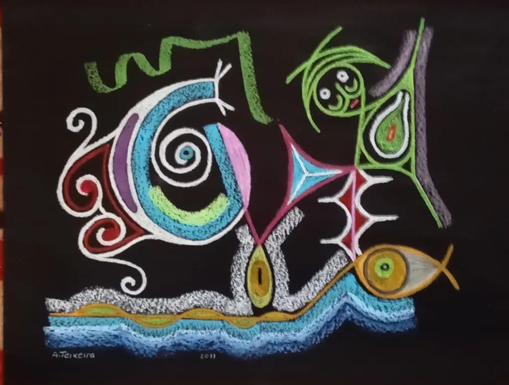 Abstract Spiral Fish