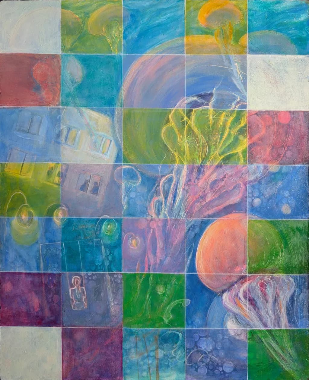 "Whimsical Waves: A Colorful Dance of Jellyfish and Dreams"