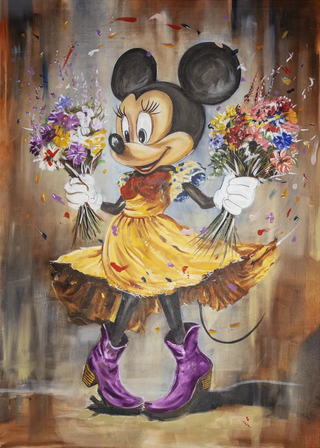 Minnie the Mouse Bought Herself Flowers