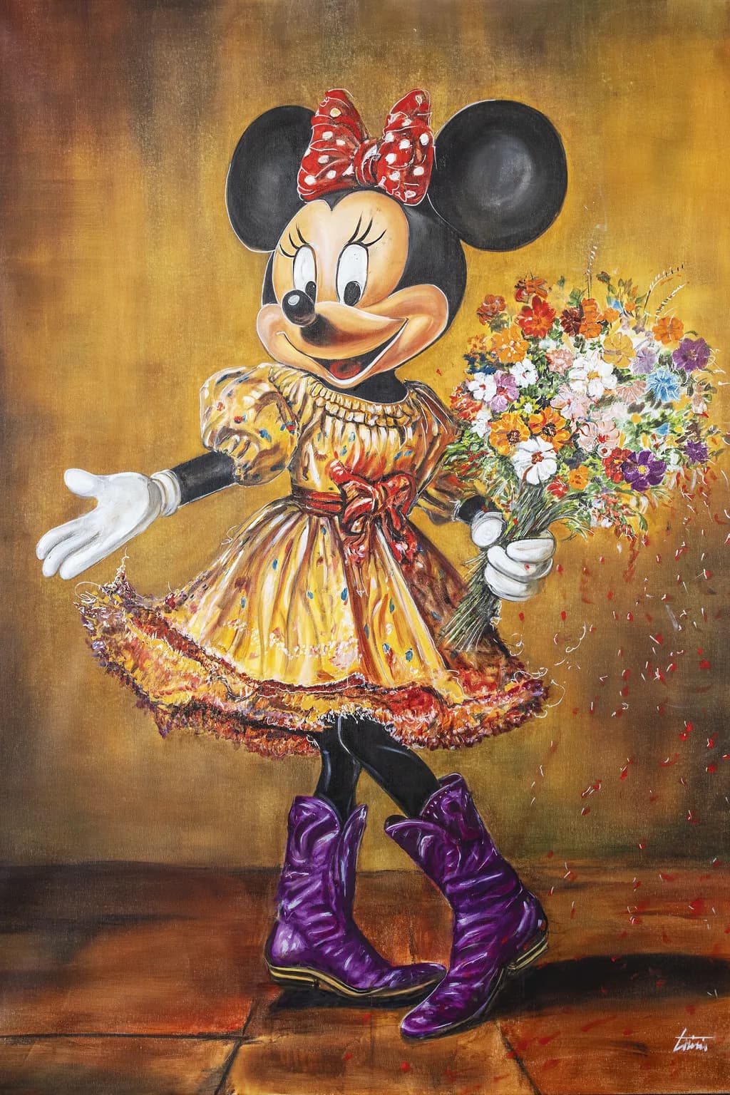 Minnie in Purple Boots