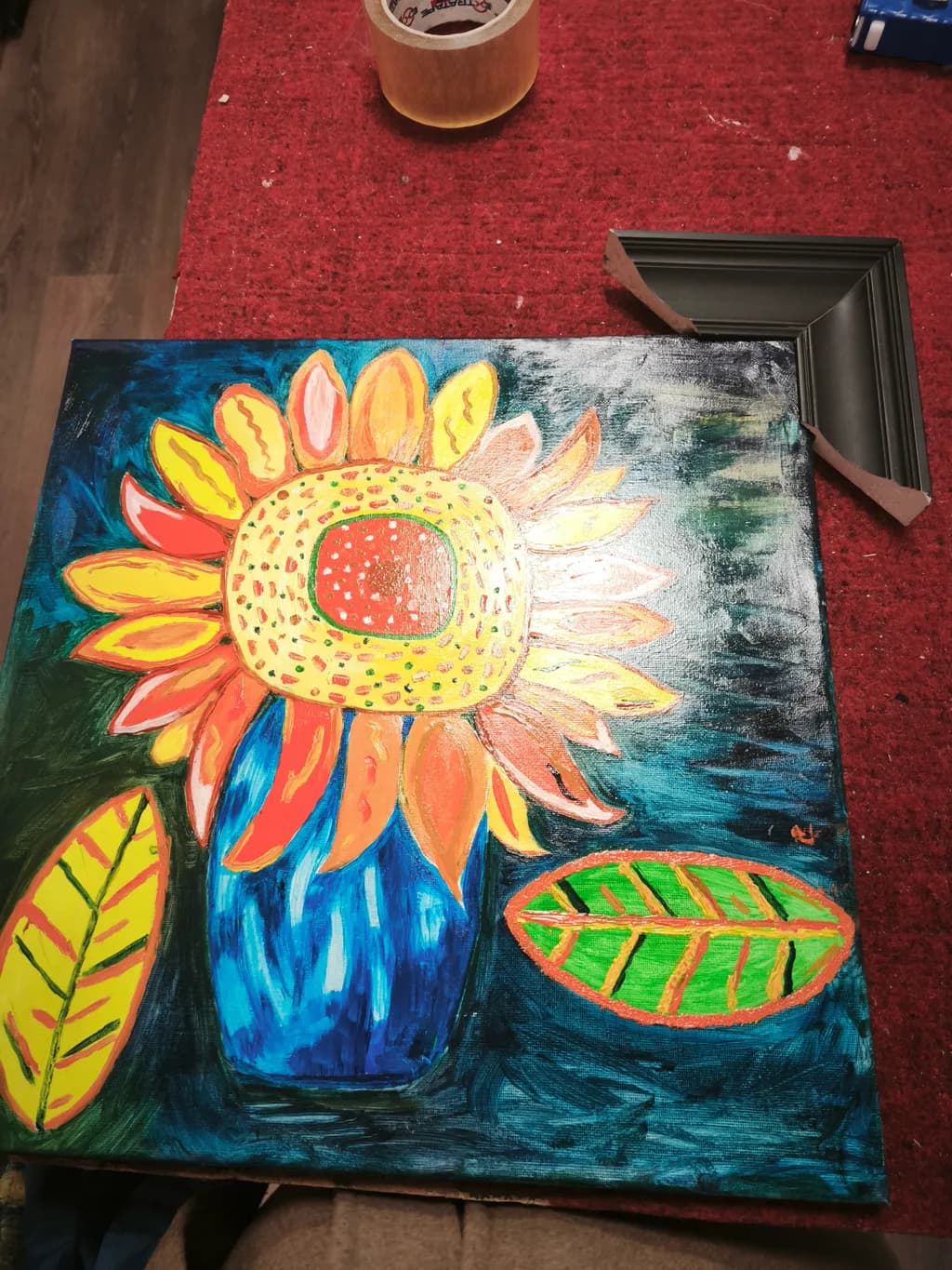 Vibrant Sunflower Symphony: A Colorful Dance of Nature in Bloom